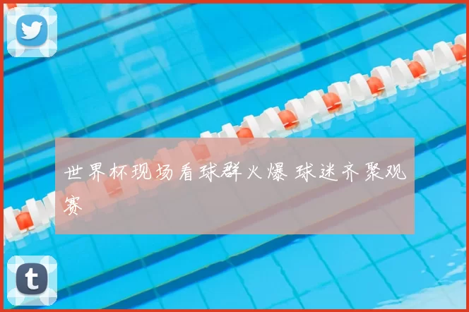 世界杯现场看球群火爆 球迷齐聚观赛